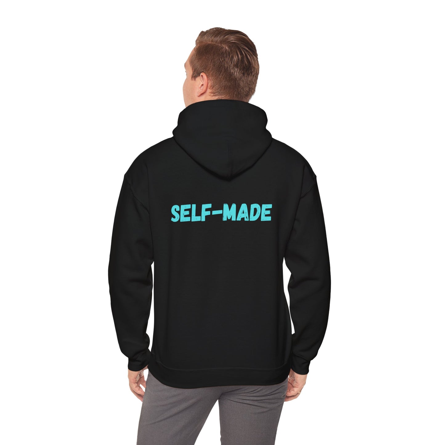 "Self-Made" Hoodie Entrepreneur themed, - Motivational Graphic Sweatshirt, Unisex, Multi Colored options,