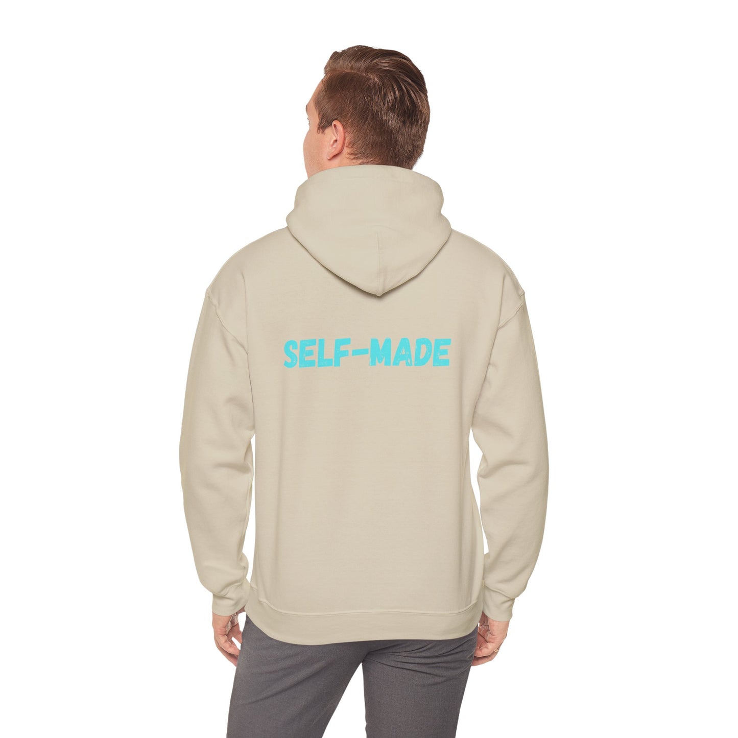 "Self-Made" Hoodie Entrepreneur themed, - Motivational Graphic Sweatshirt, Unisex, Multi Colored options,