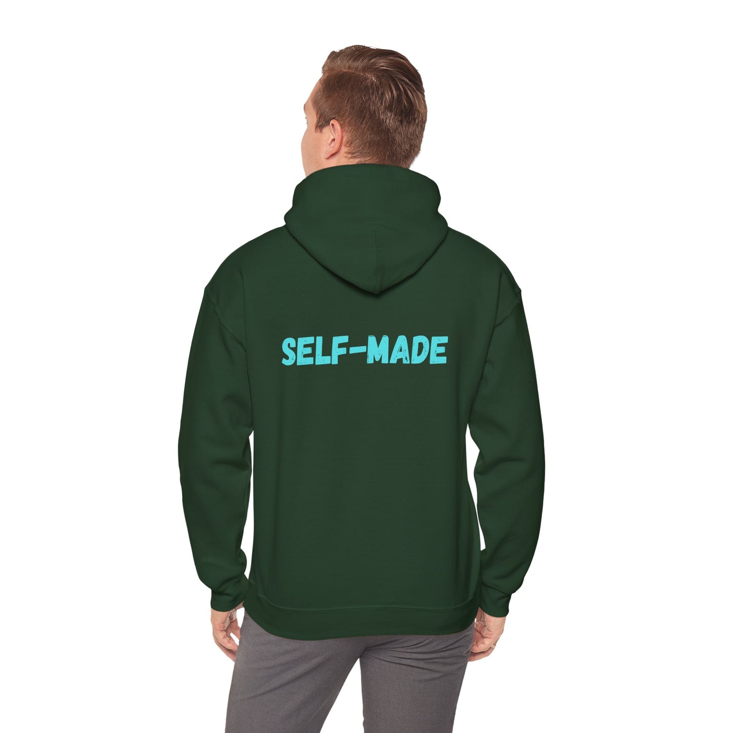 "Self-Made" Hoodie Entrepreneur themed, - Motivational Graphic Sweatshirt, Unisex, Multi Colored options,