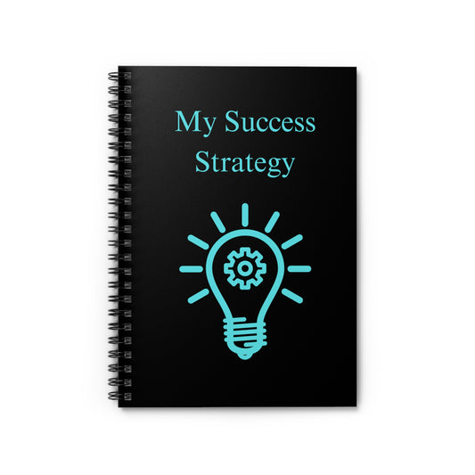 "My Success Strategy" Motivational Spiral Notebook For Entrepreneurs, Goal Setting,